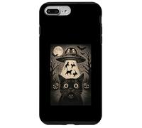 Halloween Cat Selfie spaventoso rapimento alieno gatti UFO volare Custodia per iPhone 7 Plus/8 Plus
