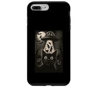 Halloween Cat Selfie spaventoso rapimento alieno gatti UFO volare Custodia per iPhone 7 Plus/8 Plus