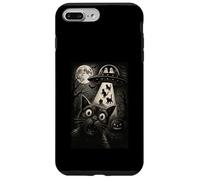 Halloween Cat Selfie Spettrale Alieno Rapimento Gatti UFO Volare Custodia per iPhone 7 Plus/8 Plus
