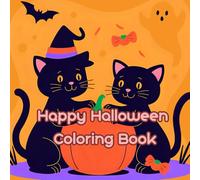 Halloween Cats Coloring Book: Fun and Cute Spooky Cat Pictures for Kids Ages 4-8