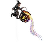 Halloween Cauldron Light - Iron Witch Garden Lamp LED Colorful Decor