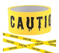Halloween Caution Tape - Scary Yellow Ribbon, Vinyl Warning Strip, Spooky D | Outdoor Decorations Warning Sign Tape Halloween Caution Tape S Outdoor Door Window Apartment Restaurant Dorm Home Office Yard