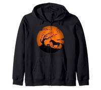 Halloween Cavallo Felpa con Cappuccio