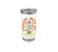 Halloween Chillin con i miei mostri brividi Bicchiere termico in acciaio inox doppia parete