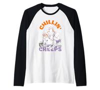 Halloween Chillin con i Miei Mostri brividi Maglia con Maniche Raglan
