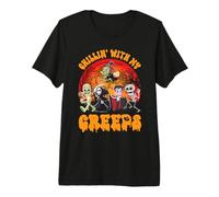 Halloween Chillin con i Miei Mostri brividi Zombie Vampiro Maglietta Premium