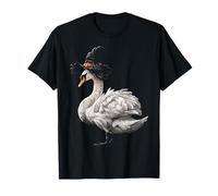 Halloween Cigno Strega Uccello Disegno Animale Motivo Halloween Maglietta