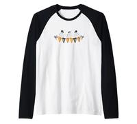 Halloween | Cipresso | Hokkaido, Giappone | Carino Uccellino Maglia con Maniche Raglan