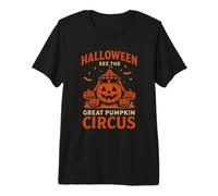Halloween Circo Zucca Poster Maglietta Premium