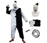 Halloween Clown Costume Bodysuit Art The Clown Cosplay Evil Killer Funny Costume Men and Women art the clown