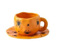Halloween Coffee Mug - Halloween Mugs For Kids, 320ml Ceramic Breakfast Milk Cup, Irregular Drink Container For Hot Coffee Beer Juice Milk Tea Students Teachers Party Hosts Collectors Hotel