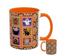 Halloween Coffee Mugs - Vintage Mug | Halloween Cups | Spooky Teacup | 380ml Drinking Cup | Gothic Ceramic Cup Heat Insulation For Coffee Tea Drinks, Party Kitchen Adults Kids Christmas