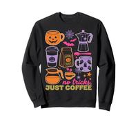 Halloween Coffee No Tricks Just Coffee Spooky Humor Felpa