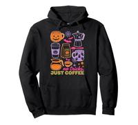 Halloween Coffee No Tricks Just Coffee Spooky Humor Felpa con Cappuccio
