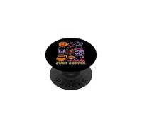 Halloween Coffee No Tricks Just Coffee Spooky Humor PopSockets PopGrip Adesivo
