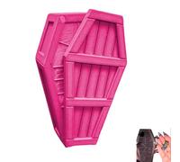 Halloween Coffin Countdown Gift Box, 3D-Printed Surprise Gift Box with Miniature Figures Inside(Pink,1pcs)