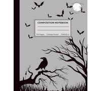 Halloween College Ruled Composition Notebook: Cute Spooky Theme for Students & Teens | Halloween Gifts | Gift for Students & Teachers | College Ruled ... for Back To School, Office, or Journaling