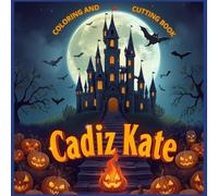 HALLOWEEN COLORING AND CUTTING BOOK: Interactive Halloween coloring, matching, and cutting book for kids
