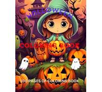 Halloween Coloring Book | 100 Pages of Coloring Book |: 100 Pages Halloween Coloring Book for kids | Halloween Book | 8.5x11 | Pumpkin Halloween Book