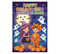 Halloween coloring book: 30 Adorable and Playful Halloween Coloring Pages for Kids Ages 3-10 - Cute Cats, Friendly Animals, Pumpkins, and Fun Designs for Learning, Creativity, and Relaxation
