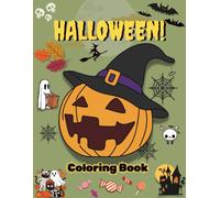 Halloween Coloring Book: Big, bold and easy adorable illustrations for toddlers