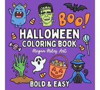 Halloween Coloring Book: Bold & Easy Designs for Adults