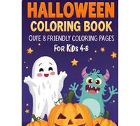 Halloween Coloring Book: cute frindly coloring page for kids ages (4-8)