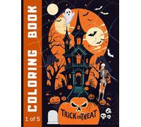 Halloween Coloring Book for Adults (1 of 5 books): Spooky and Fun Designs | Pumpkins, Witches, Haunted Houses & More | Stress Relief and Relaxation