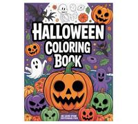 Halloween Coloring Book for Adults: 100 Spooky Designs for Stress Relief: Relax and unwind with creepy cute witches, pumpkins, and haunted house illustrations