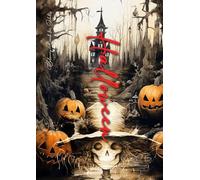 Halloween Coloring Book for Adults: Halloween Coloring Book Grayscale | Scarecrows, Pumpkins, Sugar Skulls, Dia de los Muertos - A4: 1