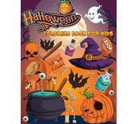 Halloween Coloring Book For Kids: 50 Fun and Unique Halloween Characters to Color, For Kids