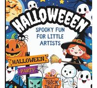 Halloween Coloring Book for Kids: Ages 4-8: Cute & Spooky Pumpkin, Ghosts & Witch Scenes to Color