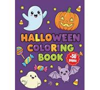 Halloween Coloring Book for Kids: Over 50 Pages, Fun Ghosts, Pumpkins, Witches, Vampires, and More. Activities for Children Ages 4-10