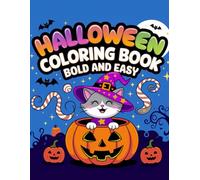 Halloween Coloring Book for Kids: with 50 Cute and Spooky Monster, Ghost and Pumpkin Designs, Simple and Easy Pictures for Preschool Kids and Toddlers
