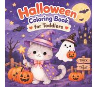 Halloween Coloring Book for Toddlers: Cute and Easy Illustrations with Bold Lines to Color for Kids Ages 2-4: Big and Simple Halloween Coloring Pages ... and Candy for Preschool Boys and Girls