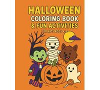 Halloween: Coloring book & fun activities. For kids ages 4-8