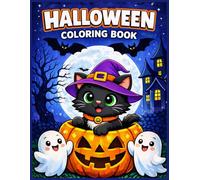 Halloween Coloring Book: Spooky-Cute Halloween Coloring Book with 30 Fun Designs - Creative Coloring Page for kids