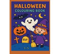 Halloween Colouring Book: Friendly spooky scenes to colour - For ages 3 to 5