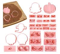 Halloween Cookie Set, Baking Stamp Tools, Festive Kitchen Gadgets, 30 pezzi Decor Kit, Food-Grade Materials, Great for Kids Activities, Birthday Treats, Fall Party, Holiday Home Fun