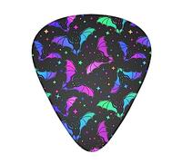 halloween cool bats Plettri per chitarra Plettri per chitarra in celluloide Confezione da 12 con scatola include Sottile, Medio, Pesante