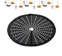 Halloween Cornuto di legno, 60 cm ragnatela ragnatela ragnatela | Tappeto di Halloween per interni ed esterni giardino d'autunno laboratorio di Babbo Natale Scena da incubo