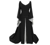 Halloween Costume Donna Principessa Di Corte Vestito Abito Halloween Donna Lungo Vintage Curvy Halloween Donna Gotico Abiti Medievale Da Donna Vestito Palazzo Feste Cosplay Club Party Carnevale