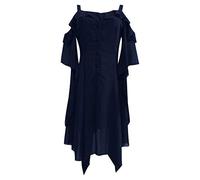 Halloween Costume Donne Costume Halloween Cosplay Maniche Farfalla Medievale Cosplay Abiti Da Cocktail Gotico Spalle Scoperte Rinascimento Halloween Dramma Festa Costume Di Halloween