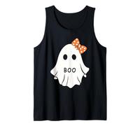 Halloween Costume Ghost Boo with Dots Bow Toddlers Girls Kid Canotta