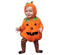 Halloween Costume Neonato Zucca Zucca Vestito Per Neonati Cosplay Vestito Da Carnevale Bambino Costume Da Pumpkin Invernali Body Set 0-24 Mesi Ragazze Set Di Jumpsuit Bambine Completo Di Halloween