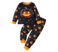 Halloween Costume Pigiama per Bambini,Pigiama Divertente Set Neonato Neutro Completo Top Pantaloni Costumi di Carnevale Feste Morbido, Comodo, Traspirante la casa, Relax Quotidiano