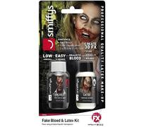 Halloween Costume Sangue Finto & Latex Liquido 28.4ml Horror Vampiro By Smiffys