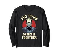Halloween Costume Spirit Monster Spooky Skull Zombie Maglia a Manica