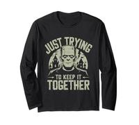 Halloween Costume Spirit Monster Spooky Skull Zombie Maglia a Manica