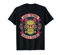 Halloween Costume Spirit Monster Spooky Skull Zombie Maglietta